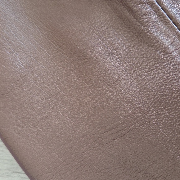Women's Leather Exotica Brown Leather Blazer. Perfect Shade Of Brown! 🟤 Small - Picture 2 of 10